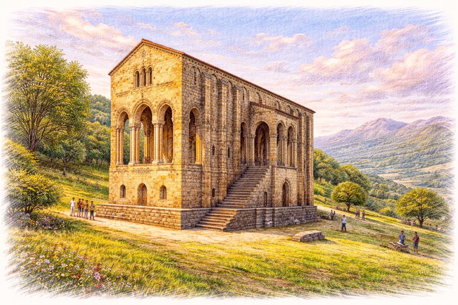 Santa María del Naranco en Oviedo